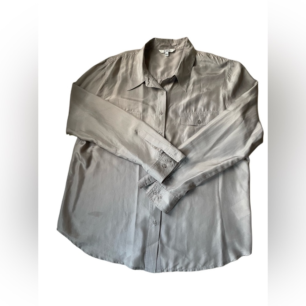 BB Dakota by Steve Madden Gray Button Down Shirt